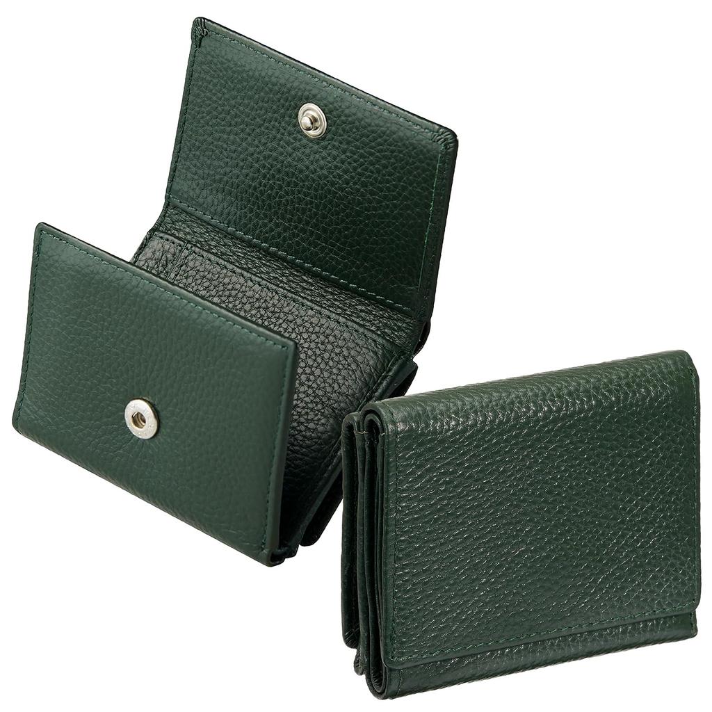 [NEESE] Wallet Mini Wallet Small Folding Wallet Men's Women's (Moss Green)