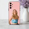 Stunning S-Sydney S-Sweeney Attore Custodia per Telefono Per Samsung Galaxy A73,A72,A71,A70,A53,A52,A51,Cover Nera in Morbido Silicone