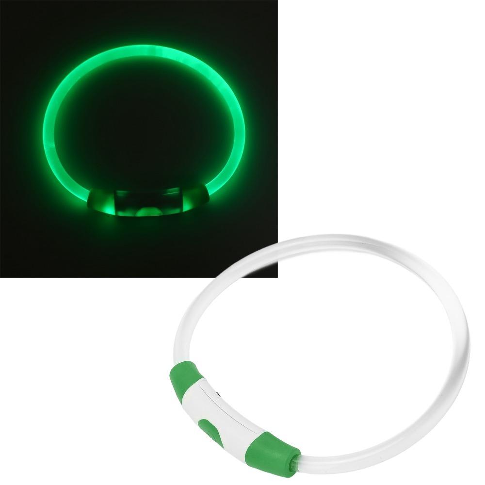 Tube Shape Pet Collar Cuttable LED Collar Anti Crash Dog Necklace  Puppy