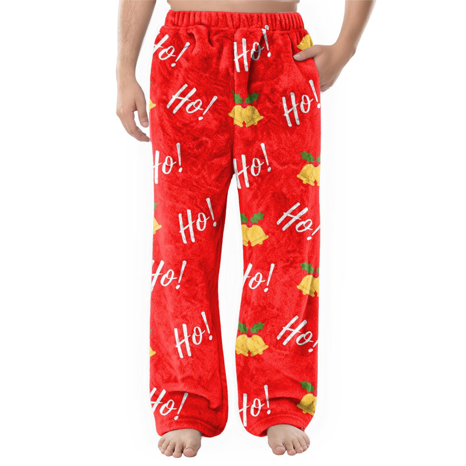 

Мужские фланелевые повседневные брюки с карманом, Повседневные брюки с принтованным карманом, Домашние брюки для сна XXL