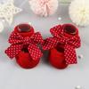 Cotton Red Newborn Baby Girl Socks Socks Headband Set Infant Anti Slip Socks Toddler Floor Socks