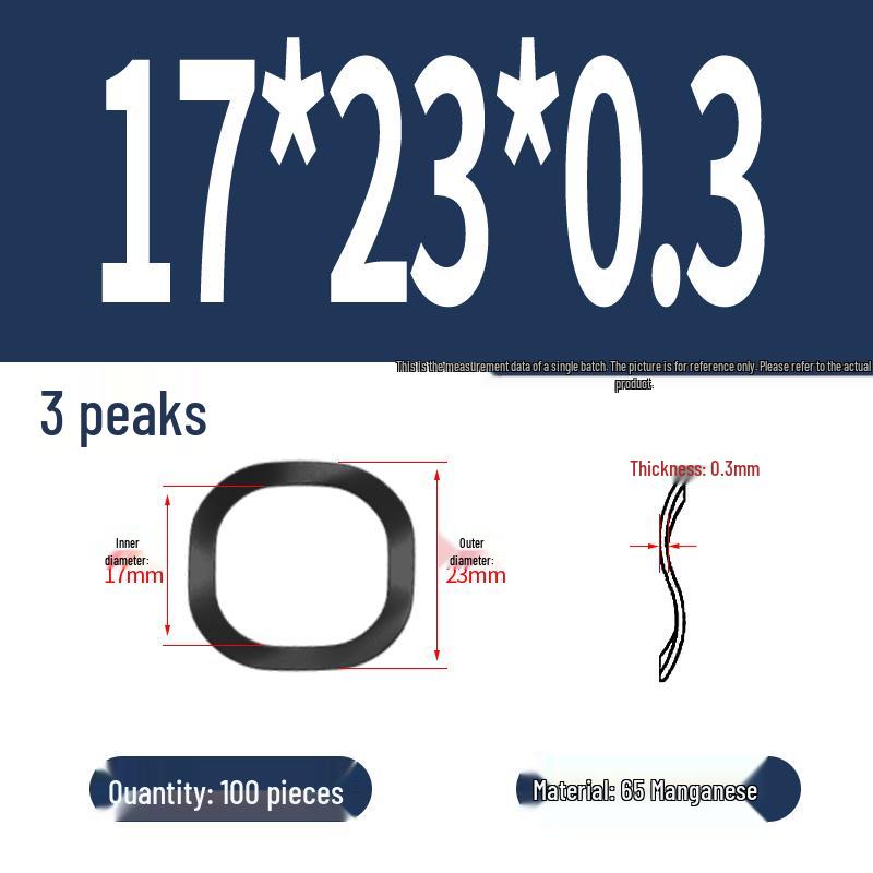 Stal nierdzewna 304 Podkładka falista trójfalista M3-M130