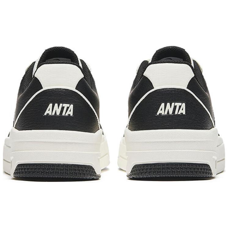 New Anta 982GZ Slip Resistant Low Top Skateboard Shoes Women's White Black 122438010-2