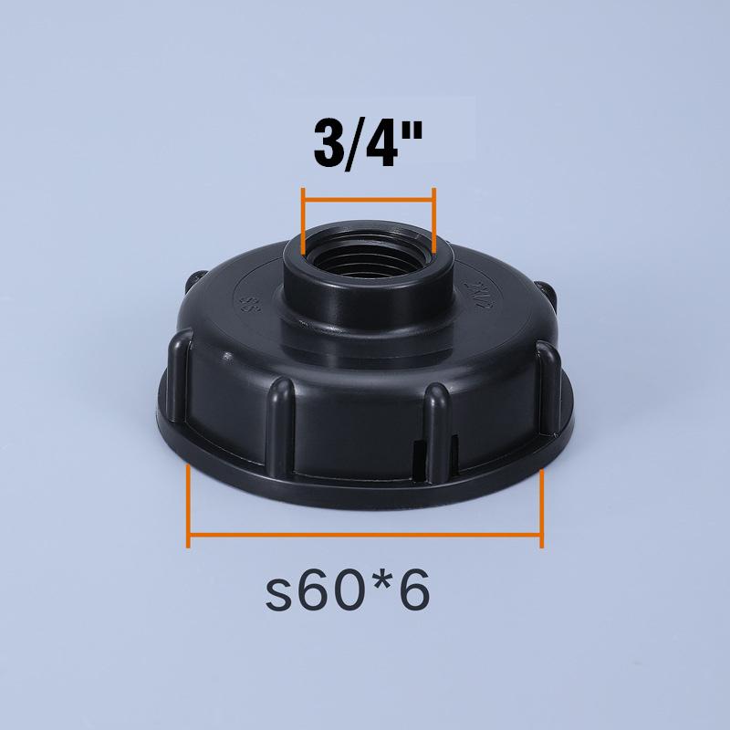 Durable IBC Tank Tap Adapter S60*6 Coarse Thread to 1/2'' 3/4'' 1" Connector Replacement Valve 1000L Garden Home Valve Fitting