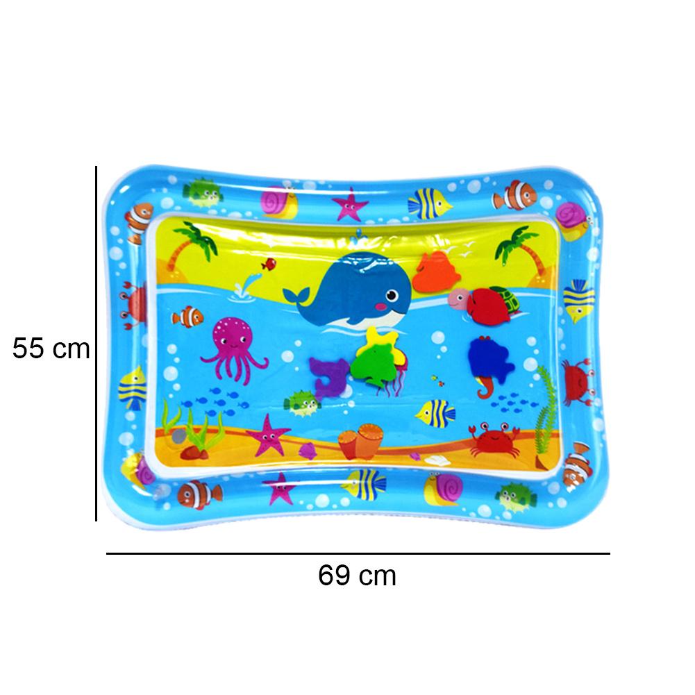 Water Sensory Play Mat Thickened Inflatable Water Mat For Cat Dog Pet Playmat With Fish Ocean Theme Baby Safety Cushion Ice Mat