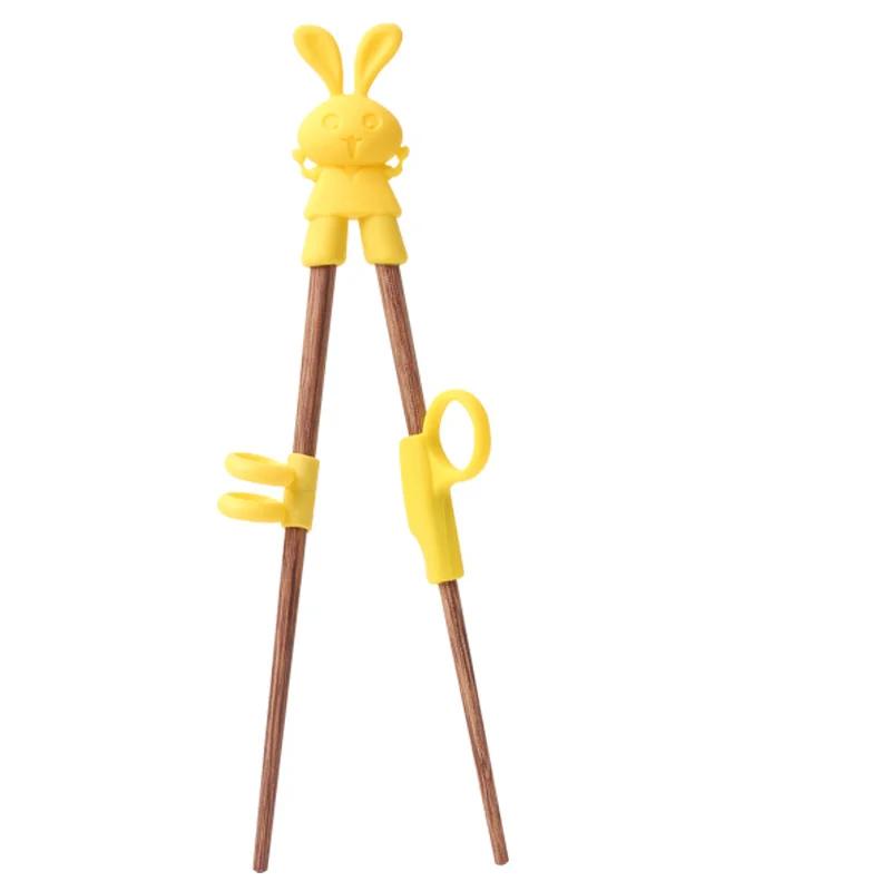 Ess-Trainings-Essstäbchen Baby Lern-Geschirr Kinder Essstäbchen-Trainer Chinesische Essstäbchen Küchenzubehör Cartoon Kinder