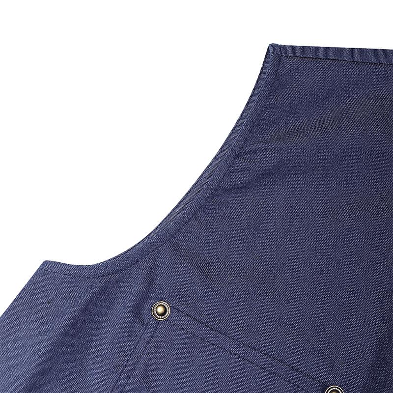 VONDA Women O Neck Sleeveless Decorative Pocket Casual Mini Tank Dress