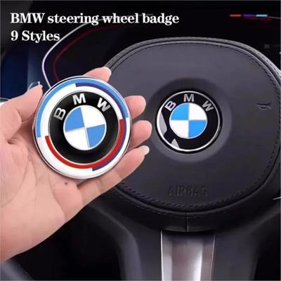 Car 45mm Steering Wheel Sticker Exclusive Steering Wheel Badge For M Performance X1 X3 X4 X5 E87 F20 E36 E46 E90 E39 F10