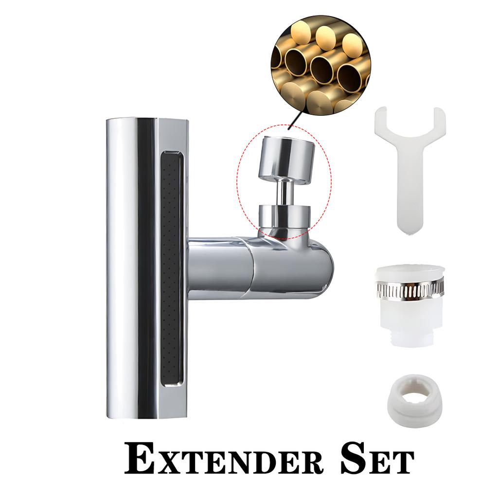 Swivel Waterfall Faucet Four-speed Adjustable Faucet Multifunction Swivel Faucet Kitchen Bathroom Basin Splash Spout