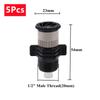 0~360° Drehbarer Sprenger 1/2" Außengewinde Düse Verstellbar Im Boden Stechend Sprinkler Garten Rasenbewässerung 5/10 Stück