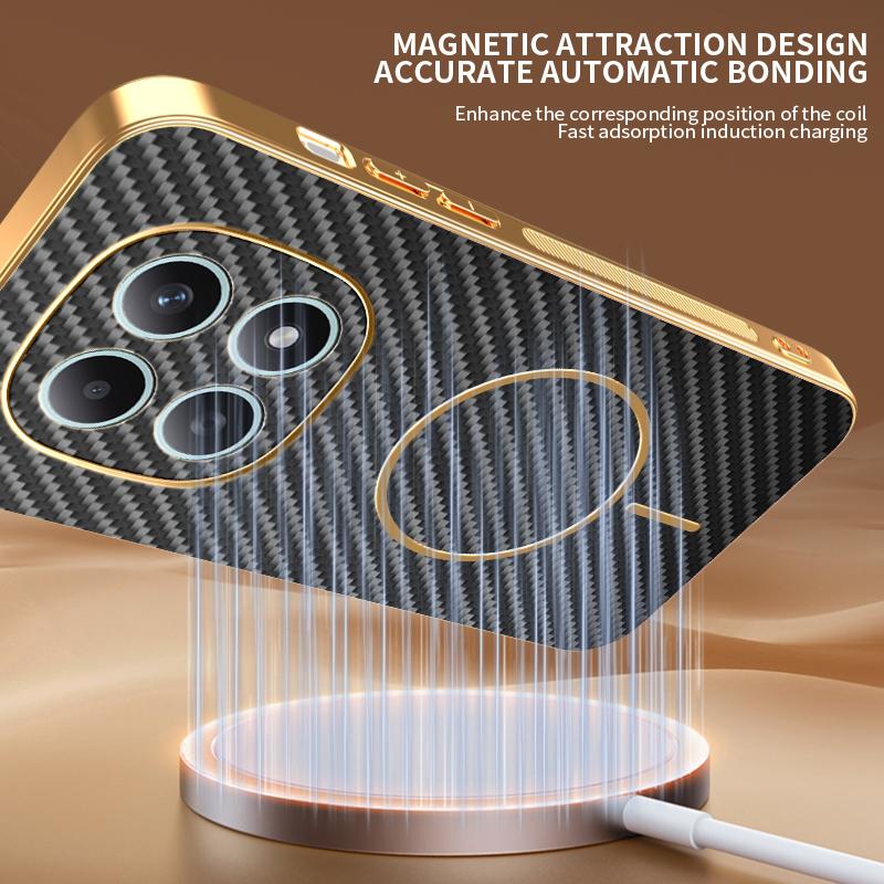 POCO C75 C71 F7 X7 M7 Magnetic Charging Phone Case for Xiaomi Redmi 15C 14C 13C A5 Note 15 14 13 Pro Plus 5G Cases Protect Cover