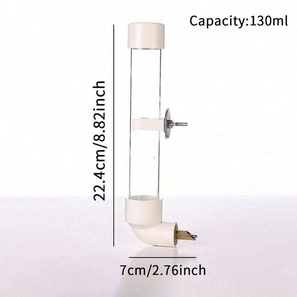 1 pezzo - Bevitore Automatico per Uccelli, Bottiglia d'Acqua con Ago, Attrezzatura per Fornire Acqua agli Uccelli