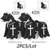 MOC Medeival Knights Horse Building Blocks Crow Wolf Warhorse Eagle Lion Green Dragon Warrior Bricks Toys Kids Gift