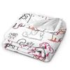 Simons Cat Humorous Cat Flannel Blankets  Novelty Throw Blankets for Home Hotel Sofa  125*100cm Bedspreads,