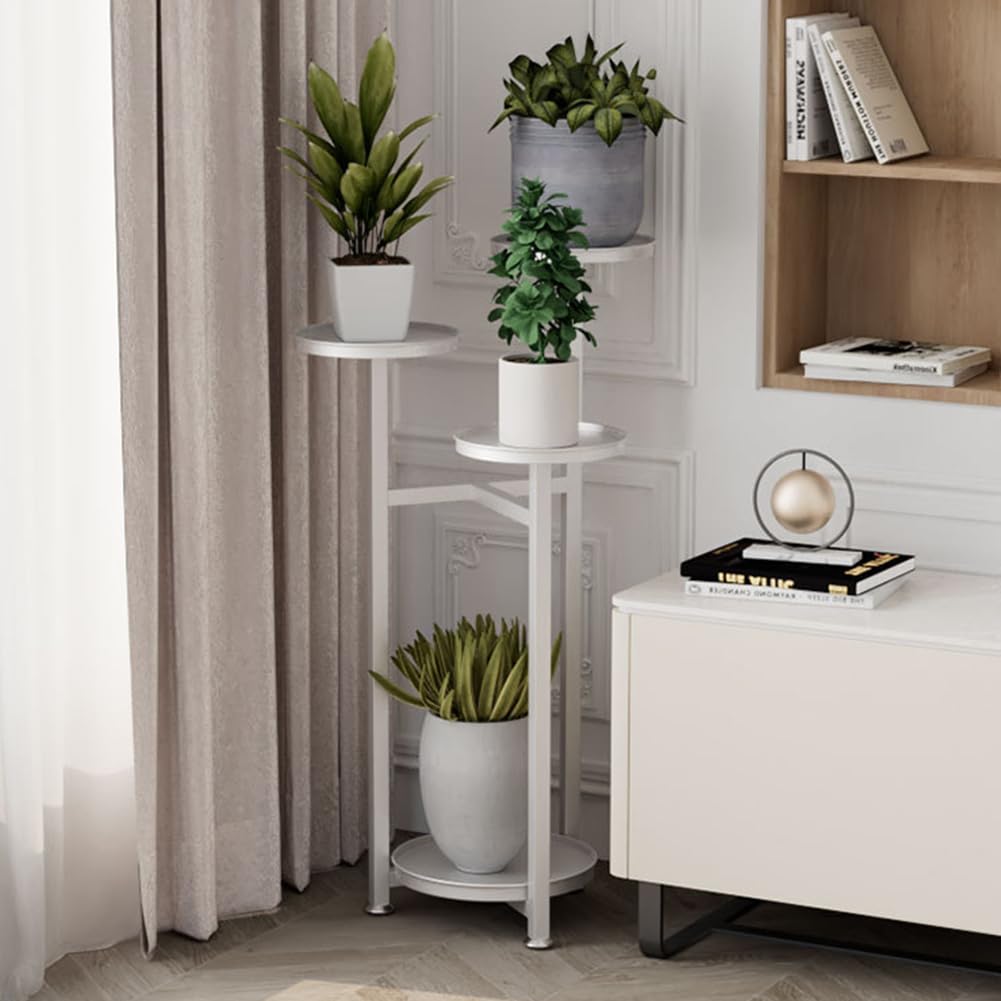 

Glynislife Подставка для цветов для кашпо Цветок Цветочный горшок Садоводство Бонсай Растение Цветок Садоводство Легко собирается Высота В помещении, Прихожая, Железо, Тонкая, белый