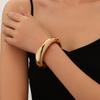 Bracelet INS Minimalist Irregular Wave Jewelry Metal Glossy Bracelet Ladies Jewelry