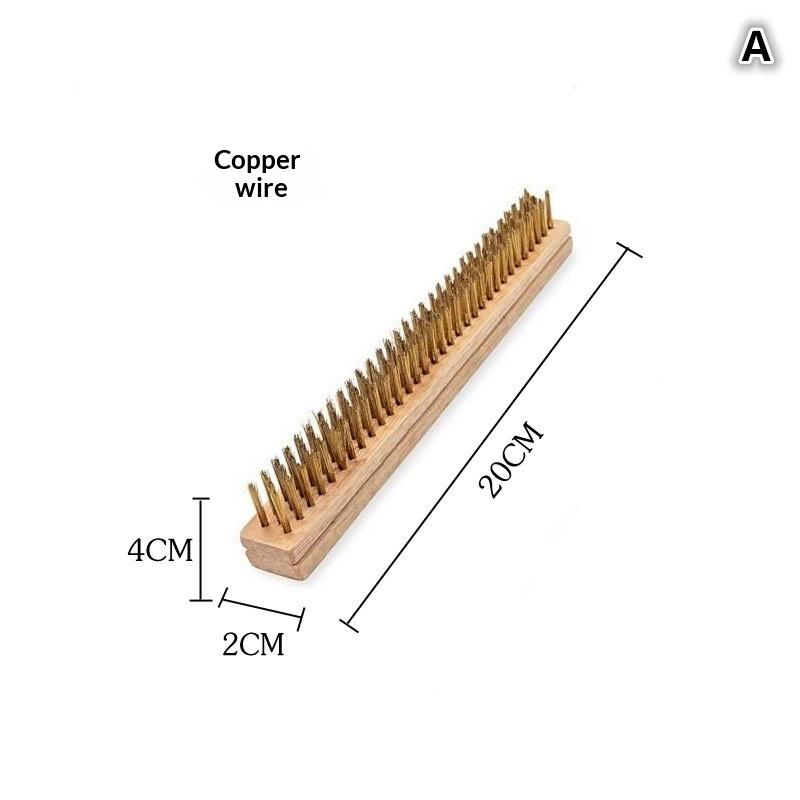 1 Pcs Portable Pizza Oven Long Wood Handle Cleaning Brush Easy Cleaning Hard Bristles Grill Brush For Pizza Oven Grill Cleaning
