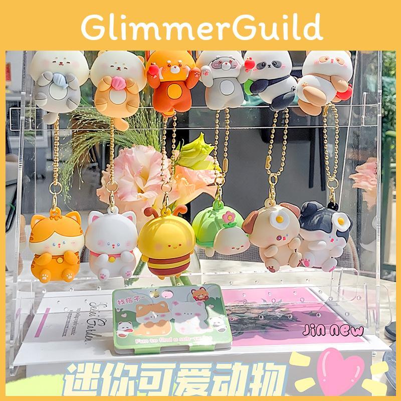 Backender Waschbär Welpen Tierpaar Schlüsselanhänger mit Magnet für Geschenk Sammlung Und