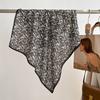 Literary floral fashion small square scarf women's decorative scarf temperament scarf versatile Korean scarf