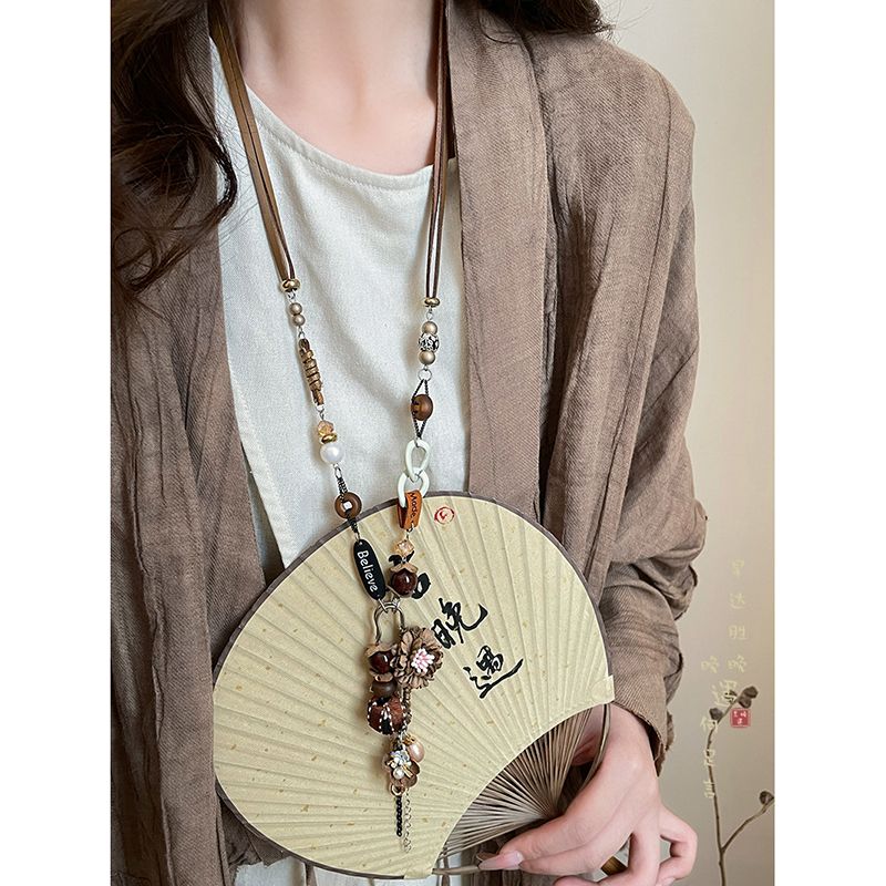 Bohemia Ethnic Style Long Mori Girl Style Pendant Necklace Female Summer Exotic Retro with Skirt Sweater Chain Accessories