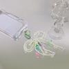 Stylich Phone Charm Clip Colorful Bowknot Pendant Keyring Butterfly Knot Key Chain Portable Keyrings Accessory for Women