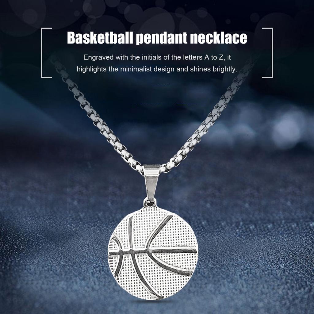 Buy Chain Necklace Basketball Pendant 