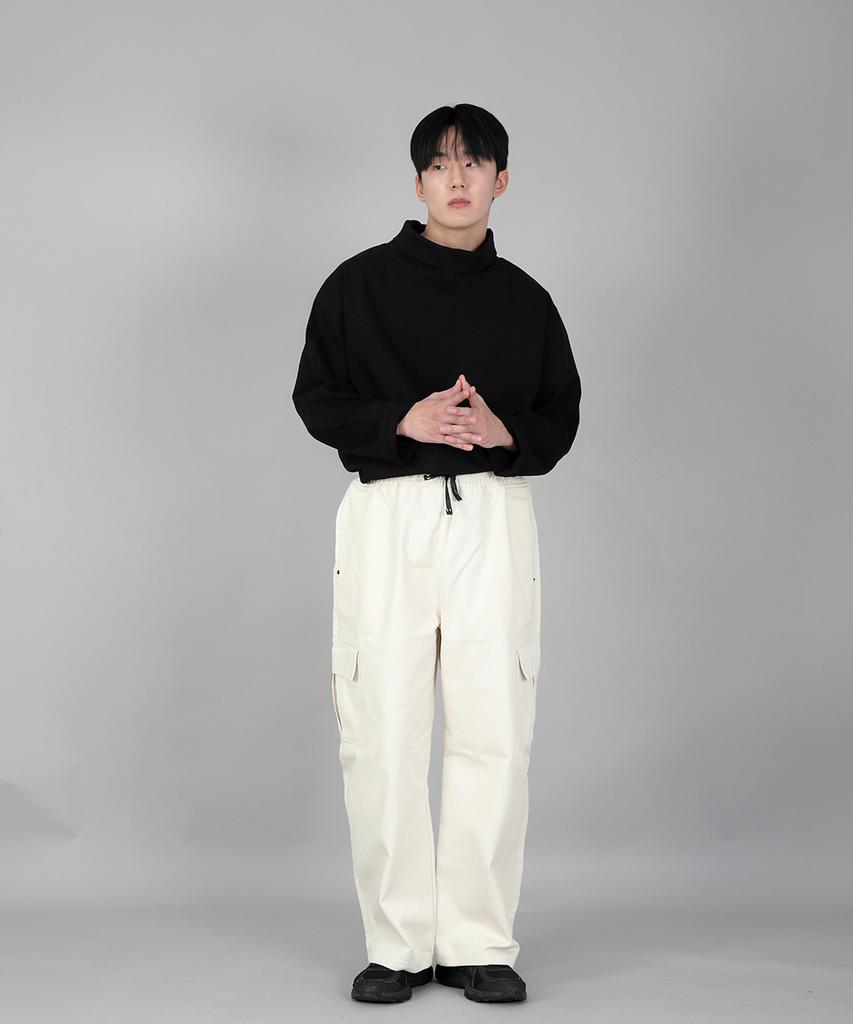 Seinteukeulu Rivet Fix Ex Wide Cargo Pants Rec-360 Cream