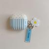 Korean Contrasting Color Polka Dot Earphone Cover for Apple AirPods 1 /1 Generation Flower Pendant Case PRO1/PRO Simple