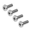 Stainless Steel License Plate Screws Compatible with Honda Lexus Toyota Models, 18-8/304 Grade Stainless Steel - 4 PCS