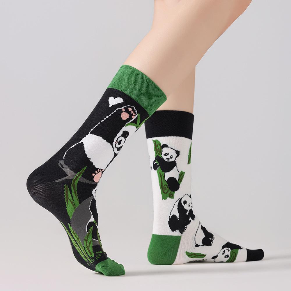 Unisex Trendy Cotton Mid-Calf Socks for Autumn/Winter - Sporty & Casual