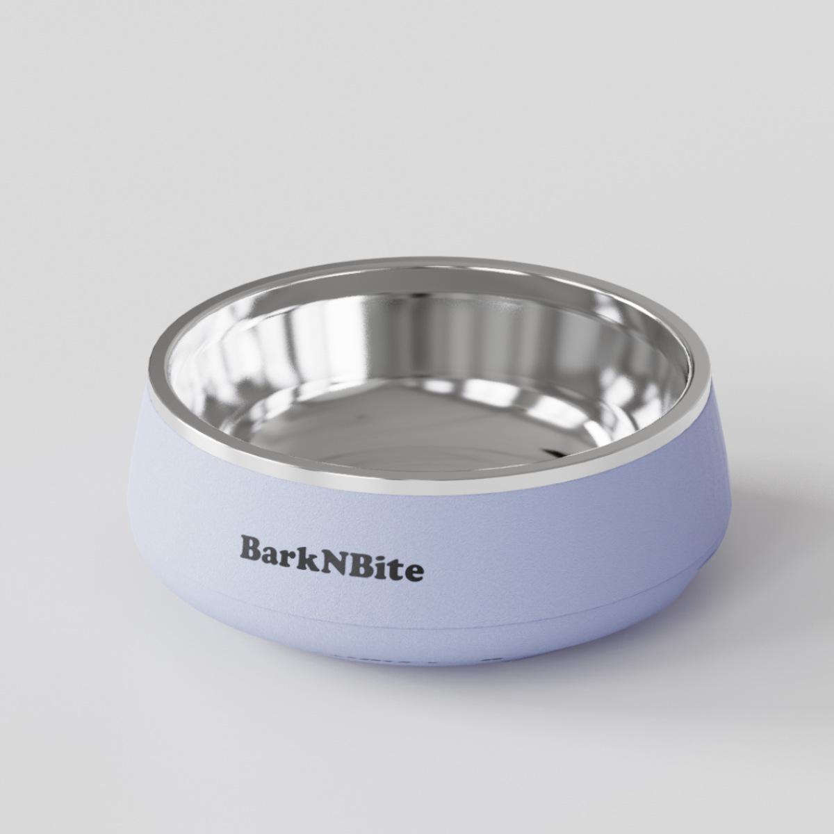 

Huxin Blue Stainless Steel Slow Feeder Bowl for Cats & Dogs