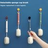 Removable Long Handle Soft Sponge Brush Kitchen Washing Cleaning Tool For Coffee Drink Wineglass Bottle Glass Cup Brush