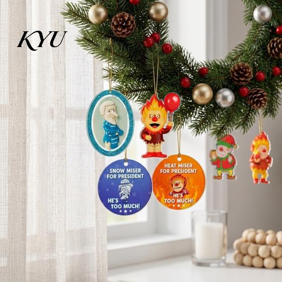 Acryl-Weihnachts-Countdown-Adventskalender 2026, 24-Tage-Überraschung mit 24 dekorativen Display-Boxen Anhängern, Anime-Themen-Sammlerstücke Geschenke für Kinder,