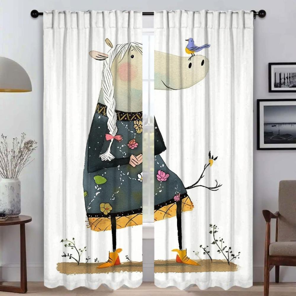 

Оконная штора для комнаты 2 панели Sweet Baby of the Gru затемняющие шторы тюль для спальни домашний интерьер шторы оттенки гостиная W50xH70cmx2pcs-CL