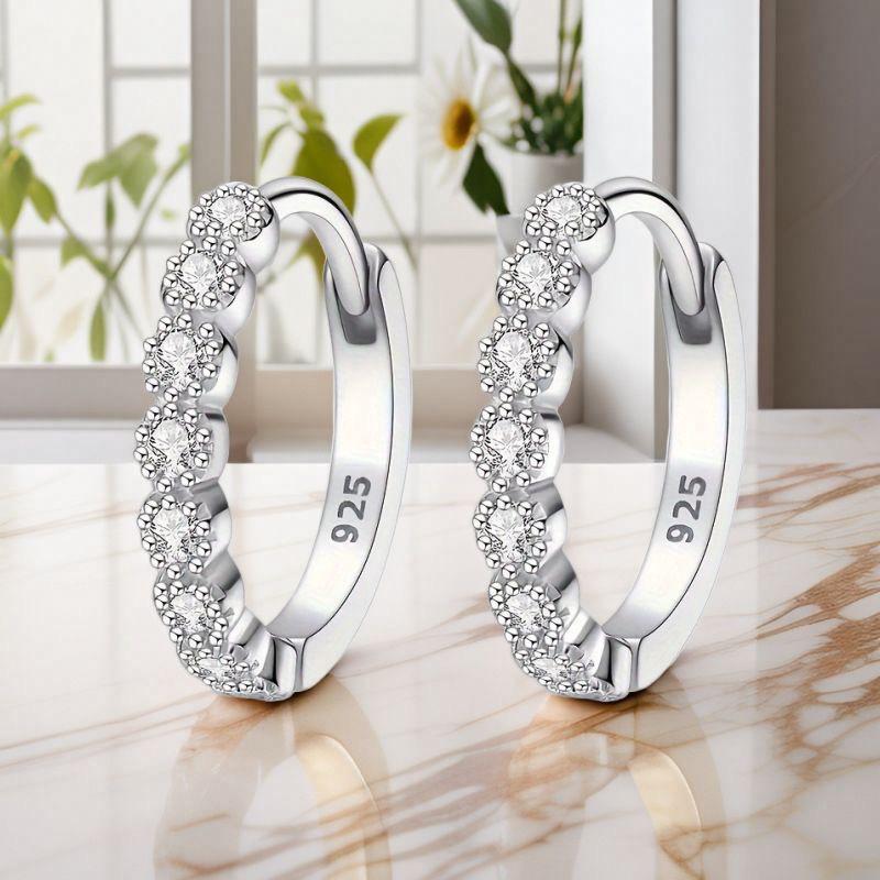 INS Style Geometric Earrings - 925 Sterling Silver, European & American Luxury Jewelry