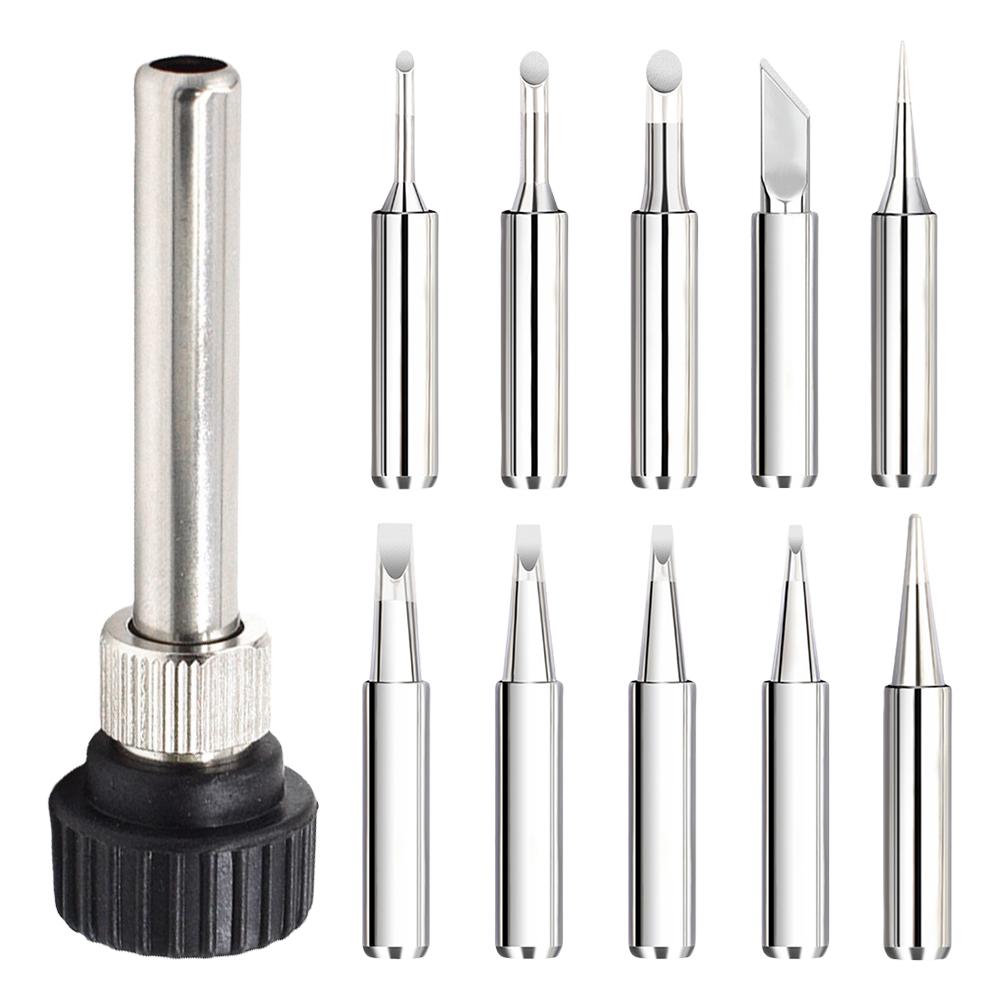 

11 шт. наконечников для паяльника со сварочной гильзой 900M бессвинцовый наконечник для паяльника сменный паяльный наконечник для паяльной станции