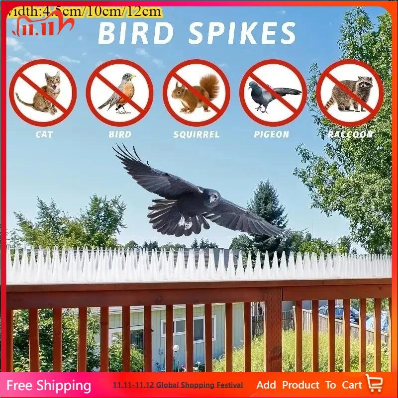 2pcs Wall Fence Deterrent Defender Spikes For Anti Cat Climb Bird Animals High-quality Plastic Garden Adjustment Protection Tool
