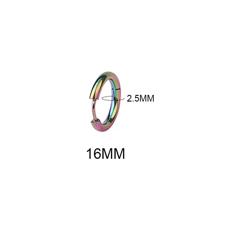 LATS 2024 New Simple Stainless Steel Small Hoop Earrings for Women Men 8mm To 20mm Round Cartilage Ear Piercing Fashion Zircon