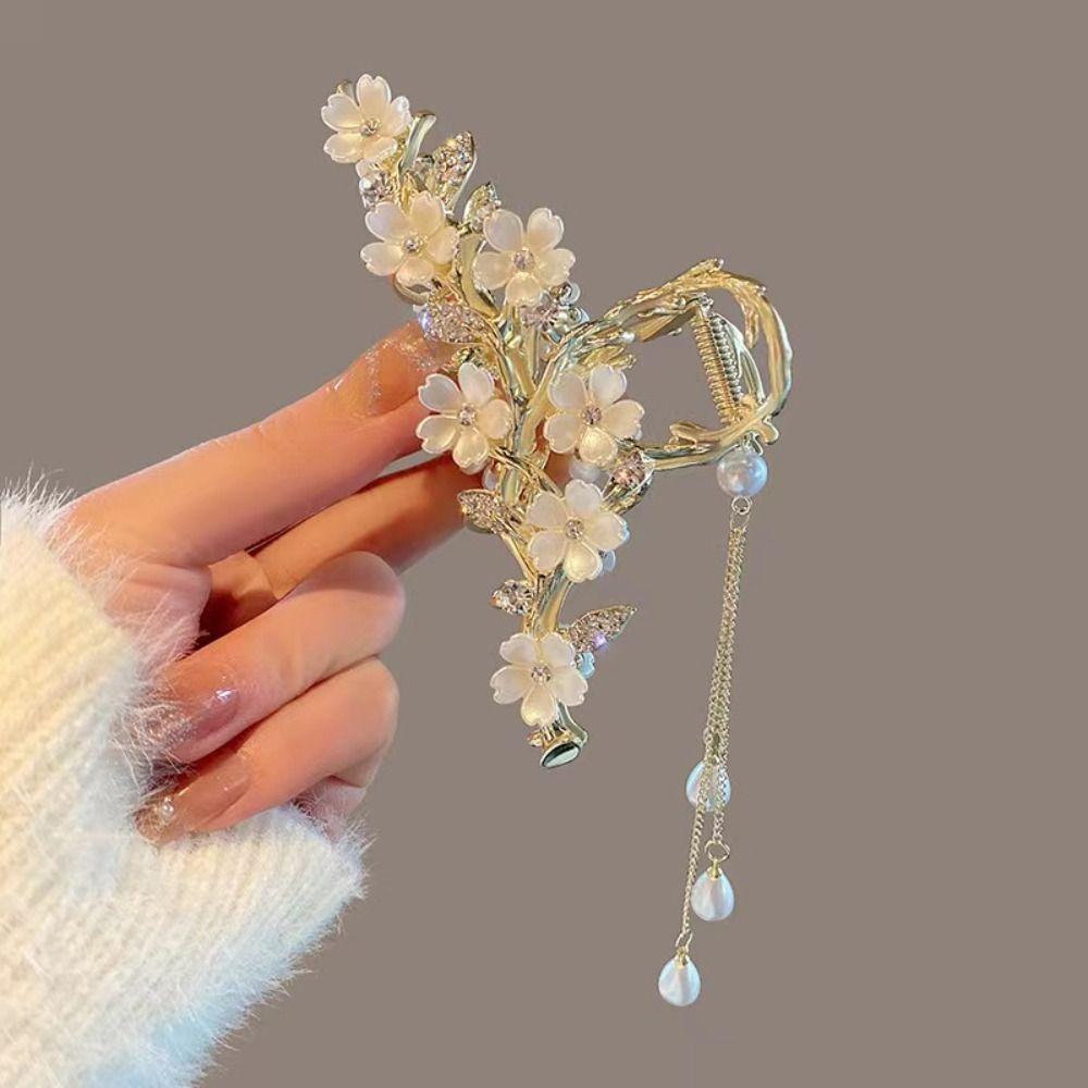 Fashion Hair Accessoires Flower Hair Claw Tassel Hairpin Women  Headdress Hair Clip
