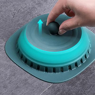 Hocheffektiver, langlebiger Silikon-Haarfänger mit Verstopfungsschutz für Bodenabläufe - Essentielles Werkzeug zum Schutz von Badezimmerwaschbeckenabläufen