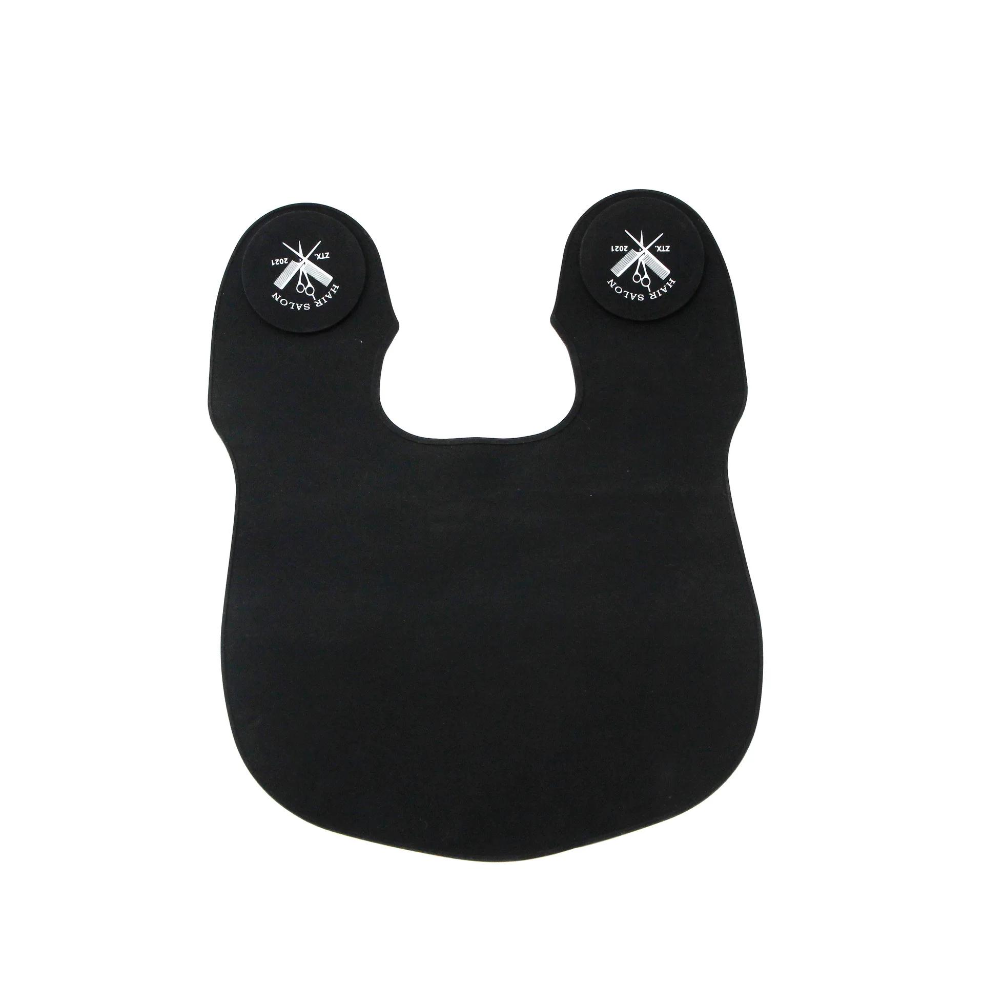 

Professional Silicone Hair Cutter Cape Thicken Hair Coloring Accessories Barber Neck Wrap Cover Waterproof Hairdressing Apron чорний