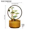 Lotus Water Fountain with Light & Fish Tank: Feng Shui Wheel for Wealth & Home Decor