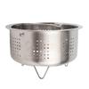 304 Stainless Steel Steaming Basket with Handle Vegetable Steam Basket Insert for Pot Rice Cooker Veggies Rice Seafood