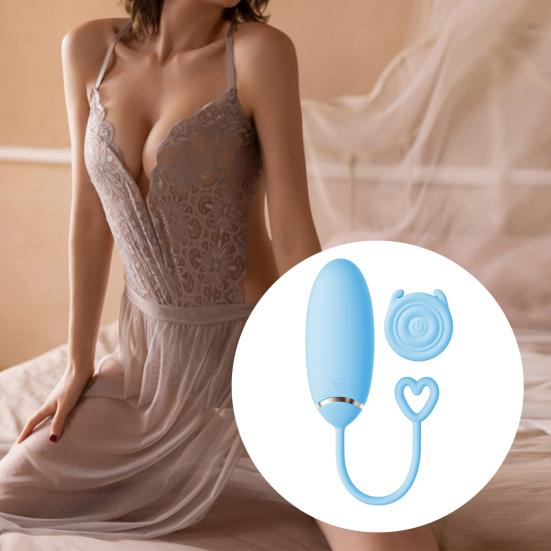 Silicone Remote Control Egg Vibrator 12 Vibration Levels Adjustable Portable USB Rechargeable Waterproof Cordless Vibrating Egg Stimulator Toy