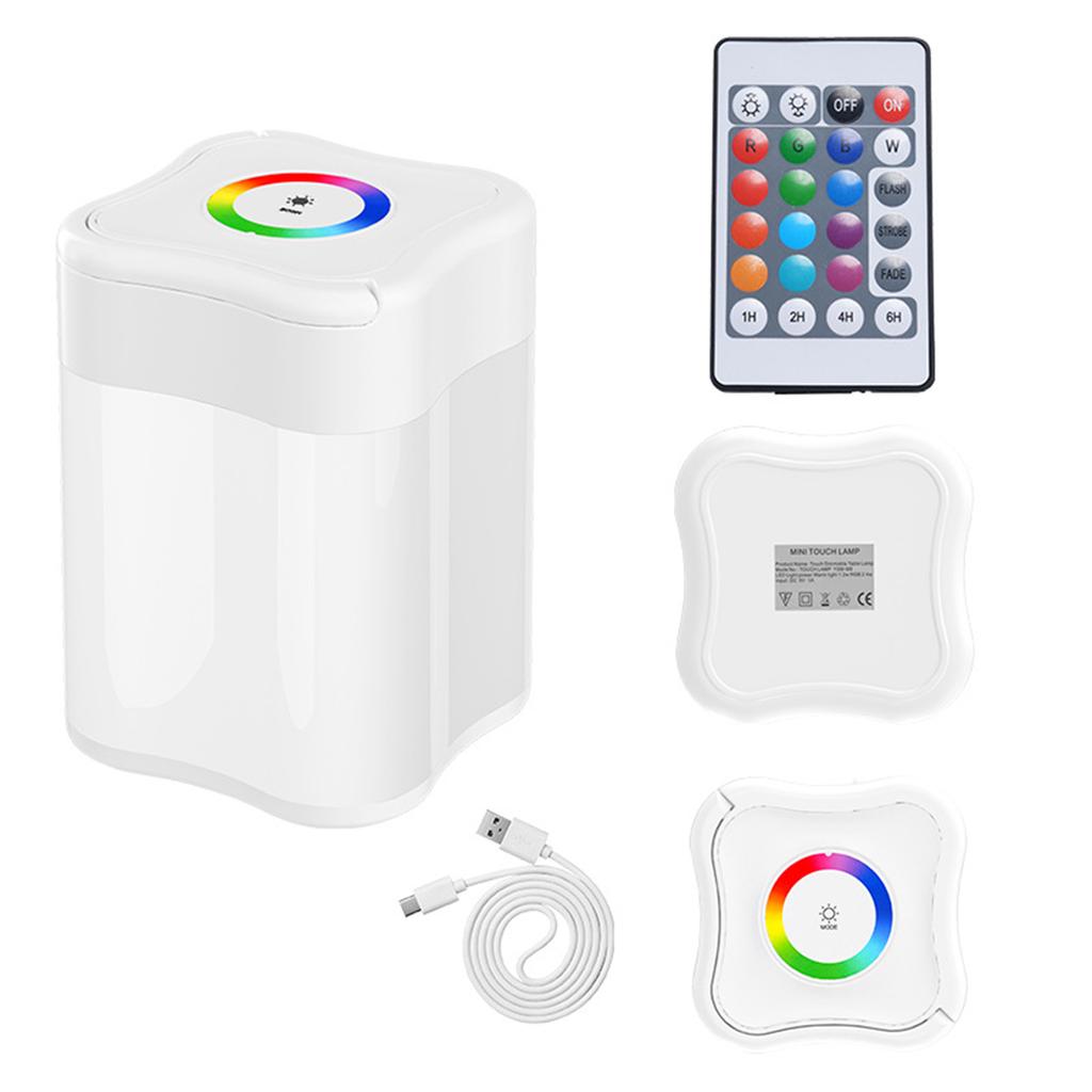 Kleurrijk Sfeerlicht voor Nachtkastje USB Nachtlampje Oplaadbaar Outdoor Mini Campinglampje met Haak