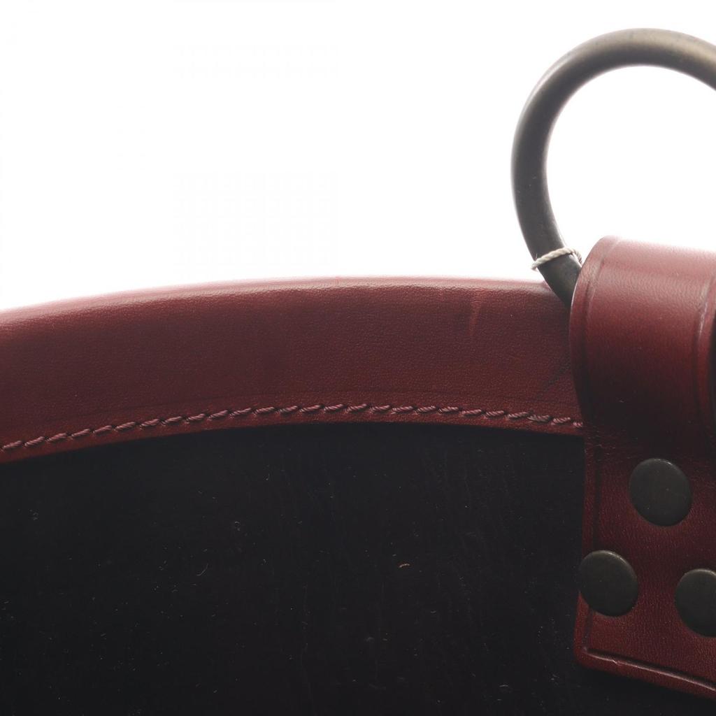 Used Maison Margiela 11 4 Stitches Handbag Leather Brown Bordeaux Used Women