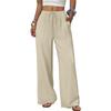 Casual Wide Leg Pants For Women With Pockets Made Of Ice Silk Fabric For Summer Comfort