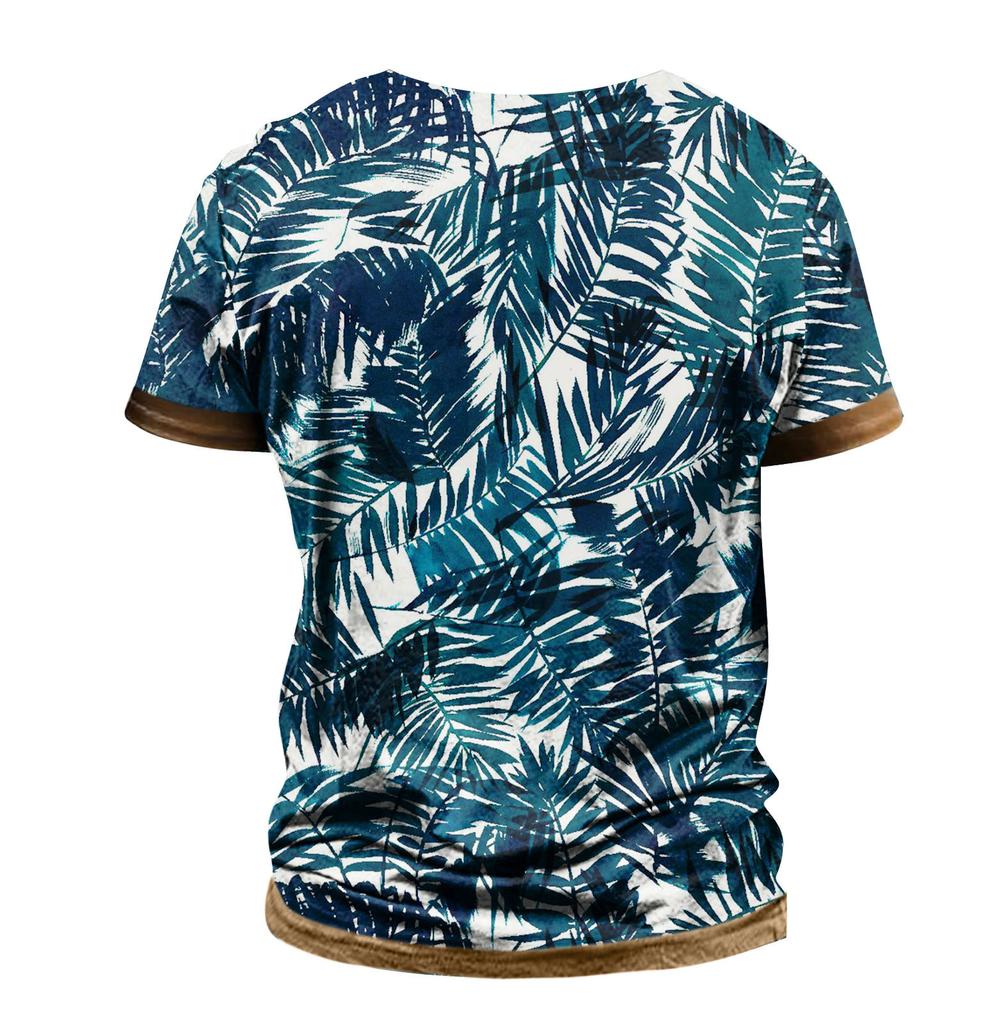 Men's Short Sleeve Graphic And Embroidered Fashion T-Shirt Spring And Summer Short Sleeve Printed