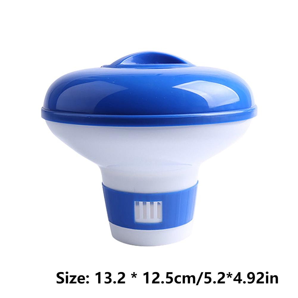 1/2 Stück 5 Zoll Schwimmender Chlorspender Vielseitiger Chlor Tabletten Spender Pool Wartung Schwimmer für Pool Spa Whirlpool