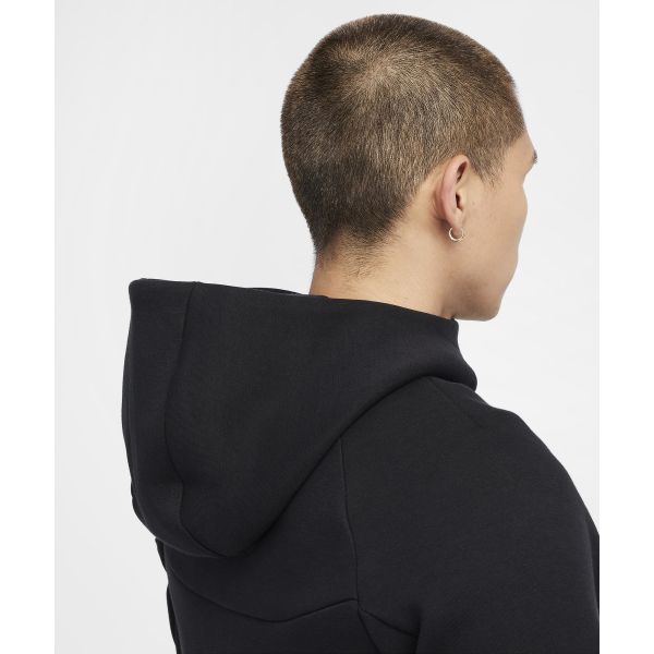 Nike Sportswear Tech Fleece Windrunner Hooded Solid Color Comfortable Fashion Jacket Men Jacket Black HV0950-010